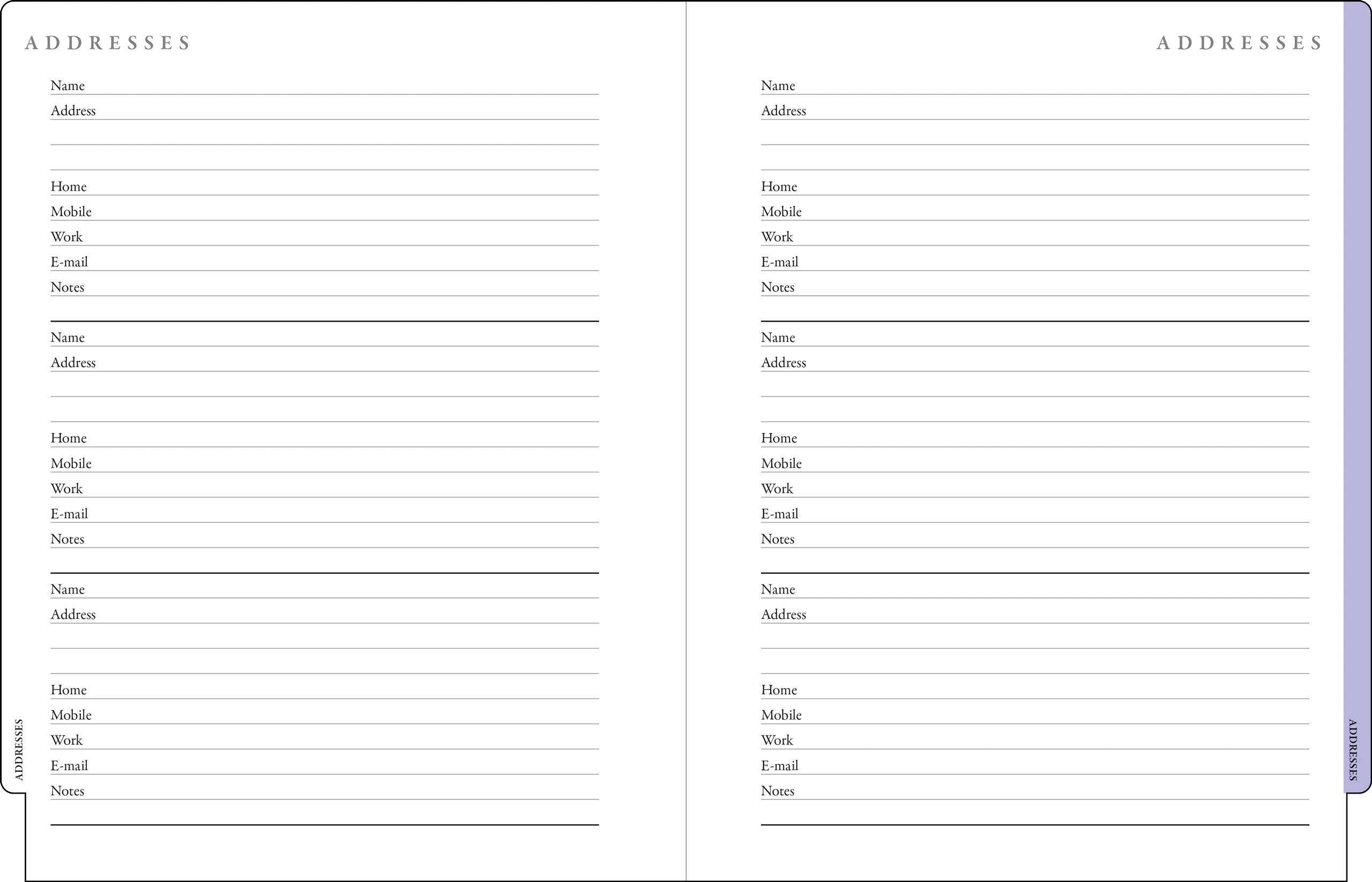 2027 Hydrangeas Family Weekly Planner - Image 8